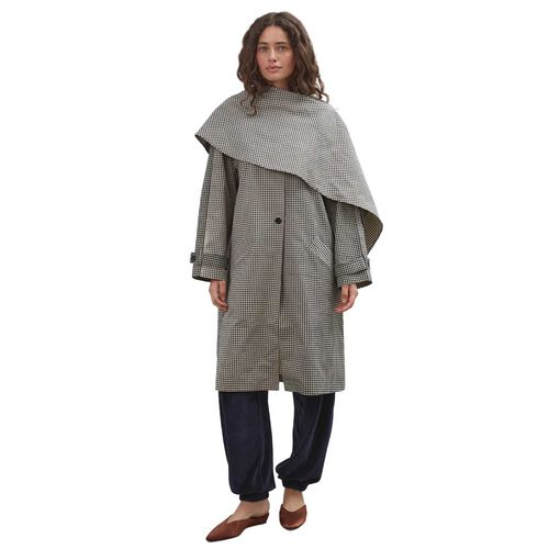 COMMONPLACE ESSENTIALS Lady Gingham Trench